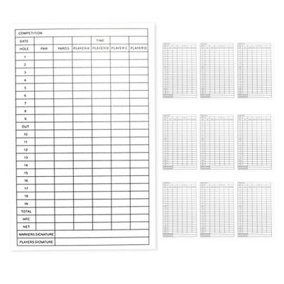 Golf Score Card Sheets Track Golf Stats Score Sheet Stat Tracking Scorecards 3.9x6 Inch Score Keeper Card Tracking Record Stat Card Golf Accessories 10 PCS smart