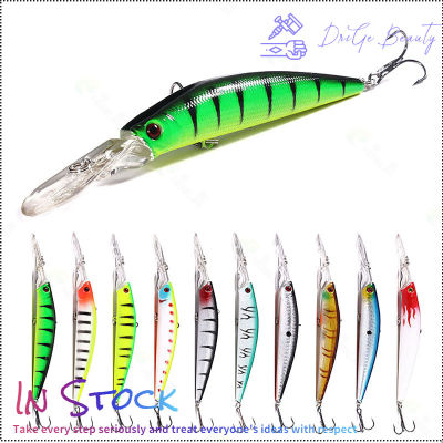 【คลังสินค้าพร้อม】14ซม. เหยื่อตกปลาประดิษฐ์ระยะยาว Crankbait Wobblers เหยื่อปลอมอุปกรณ์ตกปลาสำหรับปลาคาร์พ Pike Bass