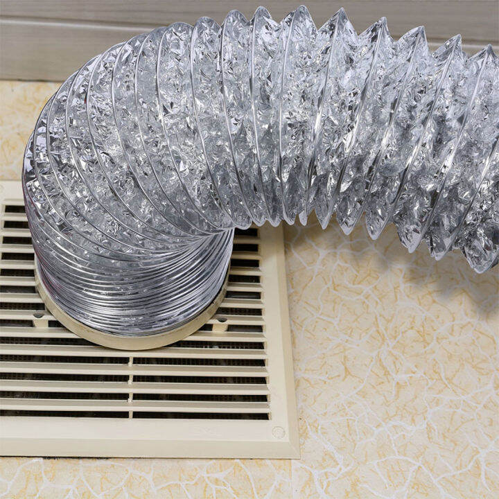 【Local Warehouse】3M 100mm 150mm Aluminum Tube Air Ventilation P-ipe ...