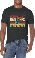 Tewmeu Dad Shirts For Men I Keep All My Dad Jokes In A Dadabase Best Dad Shirtgift For Dad