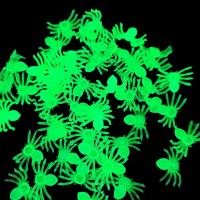 50Pcs Mini Luminous Spiders น่ากลัว Props ตกแต่งฮาโลวีน Glow In The Dark สำหรับ Haunted House Bar Party Decor จำลอง Toys