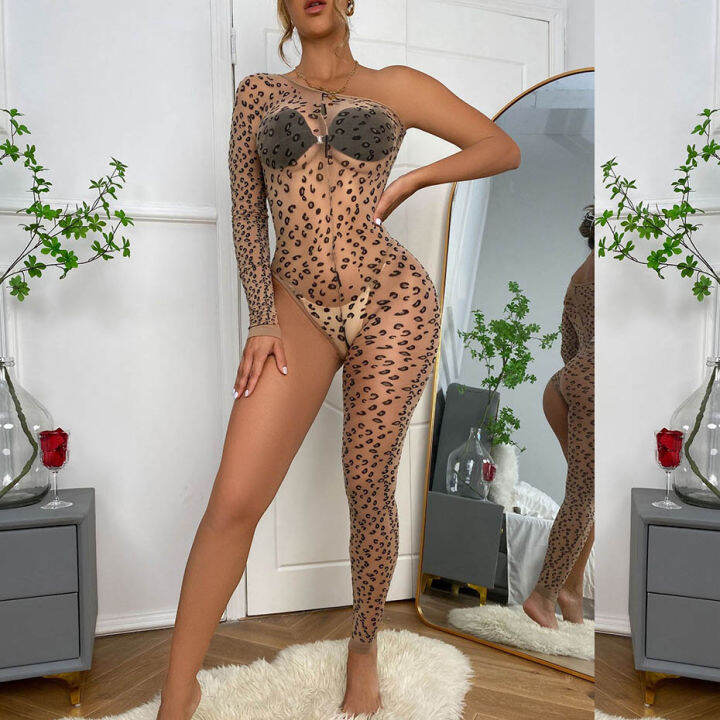 2023-korean-porn-underwear-women-bodysuit-lingerie-leopard-single-leg-bodystockings-transparent-lace-erotic-lingerie-porno-costumes