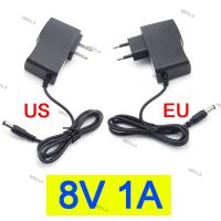 8V 1A 1000ma AC 100V-240V DC 8 volt Power supply Adapter plug Converter For CCTV Charger Switch 5.5mmx2.5mm US/EU plug W6TH