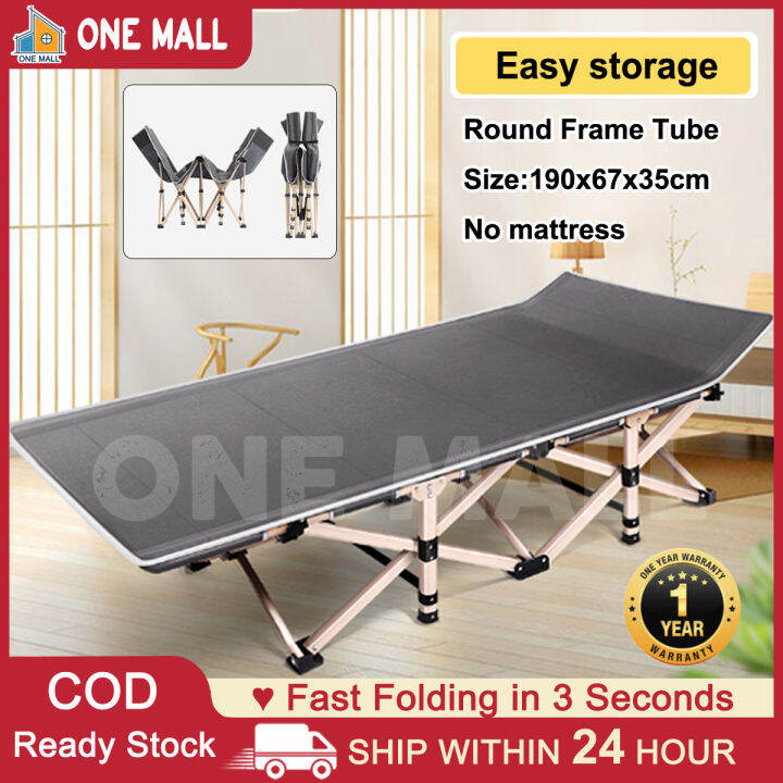 Heavy Duty Folding Bed Portable Bed Storage 300KG Suitable for Outdoor