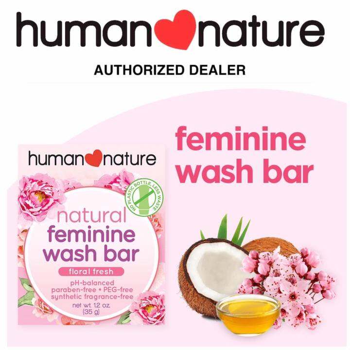 Human Nature Natural Feminine Wash Bar35g Lazada PH