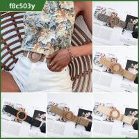 F8C503Y ฤดูร้อนฤดูร้อนฤดูร้อน อีลาสติก ลำลองแบบสบายๆ เข็มขัดคาดเอวแบบถัก สายพานฟาง ความกว้างกว้าง เข็มขัดรัดเอว