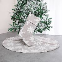 【YP】 Skirt   Sock 1pcs Ornaments Xmas Base Cover for New Year Decortion