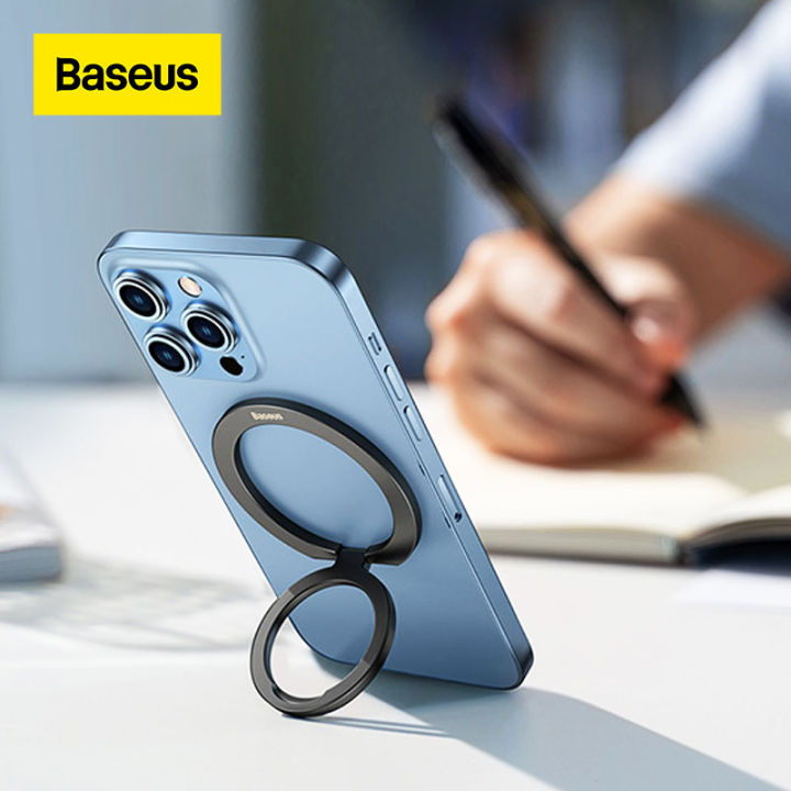 Baseus Magnetic Phone Holder Stand Cell Phone Grip Finger Ring Metal Fold Portable Support For 4153