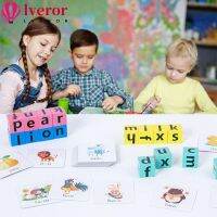 ♗✌ Lveror เกมสะกดคําตัวอักษร บล็อกใหม่ แฟลช Montessori ของเล่นไม้