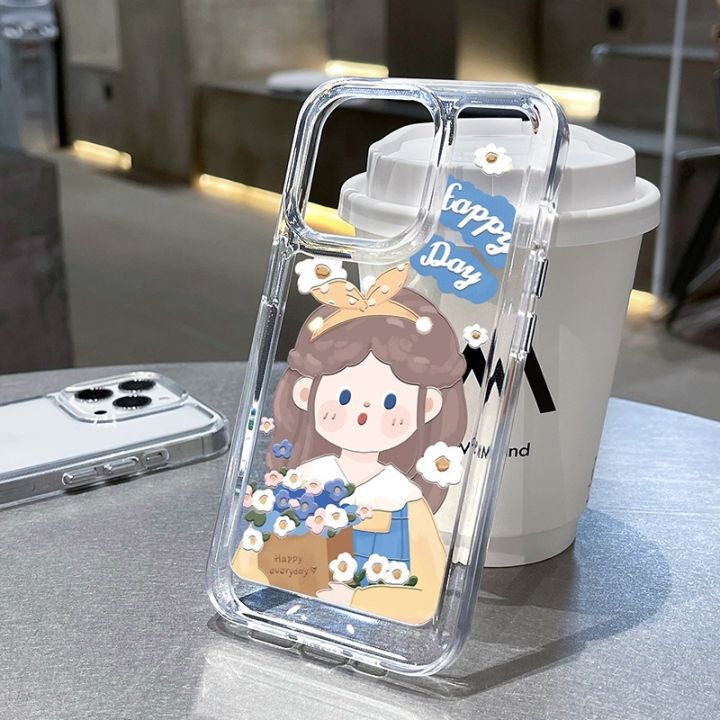 จัดส่งทันที-เคสไอโฟน-14-คสไอโฟน11-12-13pro-max-เคสไอโฟน-13-happy-girl-iphone-11121312pm13pm