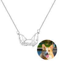 ♗☼❅  Dog Breed Pendant Necklaces Ears Necklace with Name for Lovers