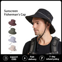 Other series [COD] หมวกกันแดดผู้ชายระบายอากาศได้หมวกตกปลาปีนเขากลางแจ้งหมวกกันแดดปีกใหญ่หมวกชาวประมง