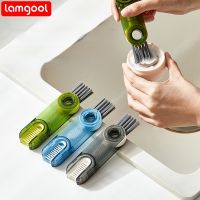 【CC】◆✹  3 1 Bottle Cleaner Multifunctional Cup Crevice Cleaning Tools Silicone Cup-Holder