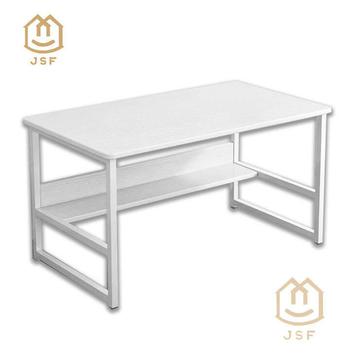JSF Double Deck Office Table Modern Table PC Table Computer Home Desk ...