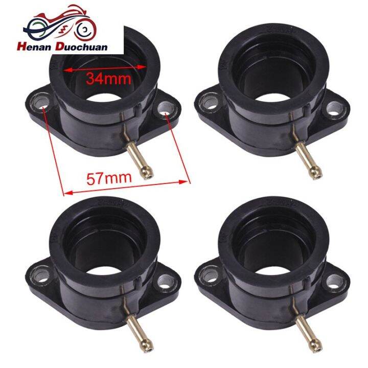 400CC Motorcycle Carburetor Air Inlet Intake Manifold Pipe Hose Adapter