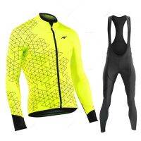 ZZOOI Morvelo 2023 Autumn Cycling Jersey Sets Long Sleeves Bicycle Clothing MTB Maillot Ropa Ciclismo Mountain Bike Uniform Bib Tights