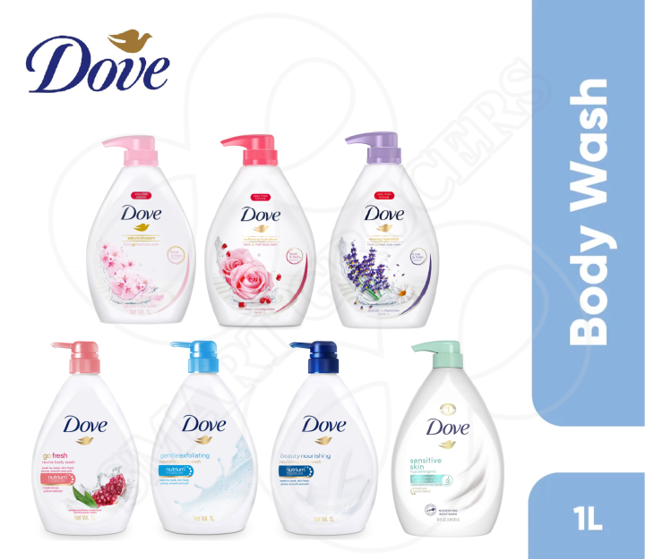 DOVE Shower Gel / Body Wash (1Litre) Lazada