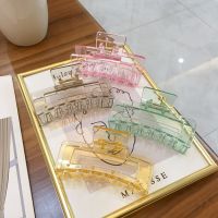 【jw】㍿►☇  2023 Colorful Hair Claw Clip Tough Plastic Large Clamps Crab Accessories Headwear