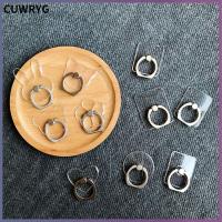 CUWRYG โปร่งใส เต้ารับ บางเฉียบ ขาตั้งหมุนได้ 360 องศา ขายึดแบบใส ที่วางโทรศัพท์ ที่ใส่แหวนจับนิ้ว