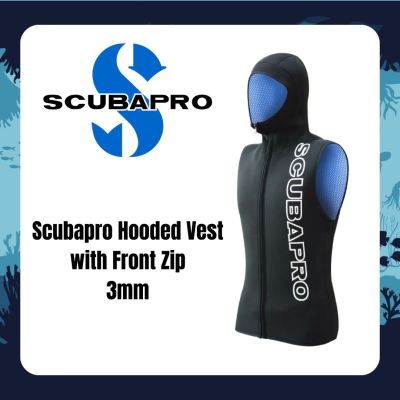 Scubapro Hooded Vest with Front Zip 3mm scuba diving freediving snorkeling UV protection