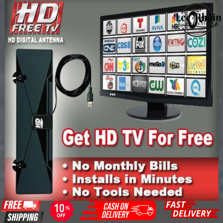 HD Free TV Digital Television Antenna Indoor Antenna Booster Smart TV