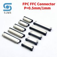 10PCS 0.5mm 1.0mm FPC FFC Connector Flat Cable PCB Connectors SMT ZIF 4 5 6 7 8 10 12 16 18 20 26 28 30 32 36 40 50 54 60P P