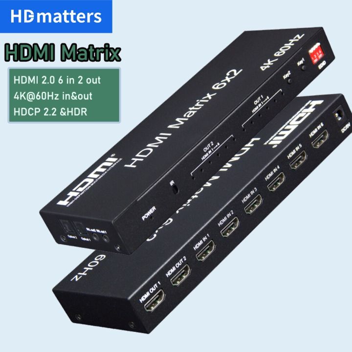 hdmi-matrix-สวิทซ์แยก-hdmi-matrix-4k-60hz-hdmi-6x2-matrix-hdmi-4x2-matrix-hdmi-2x2-matrix-hdmi-เมทริกซ์2x4-hdmi-พร้อมเสียง