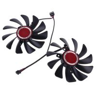 XFX 2Pcs 95mm FDC10U12S9-C CF1010U12S Cooler Fan Replace for XFX Radeon RX580 RX590