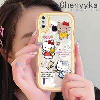 เคส Chenyyka สำหรับ Infinix Smart 4เคส X653 4C สมาร์ทเคสลายการ์ตูนน่ารักเฮลโลคิตตี้สุดสร้างสรรค์เคสโทรศัพท์โปร่งใสขอบซิลิโคนนิ่มป้องกันเลนส์กล้องกล่องกันกระแทกเคสใสสีสันสดใส