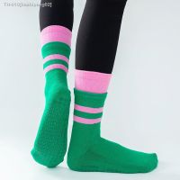 ♣ New Women Yoga Socks Cotton Mid-tube Professional Non-slip Silicone Indoor Fitness Socks Floor Socks Dance Pilates Sports Socks