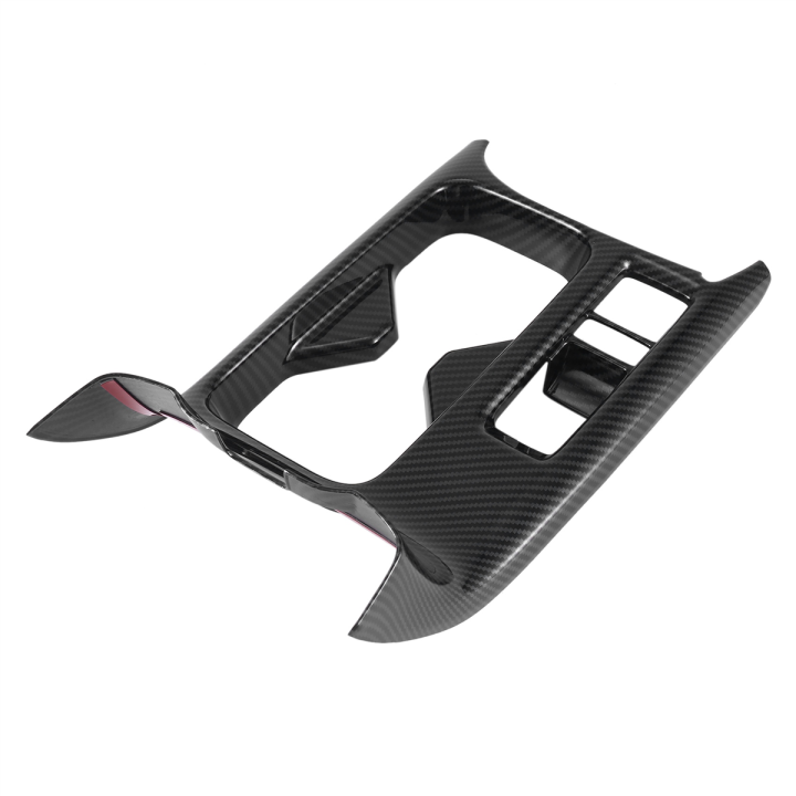Car Carbon Fiber Center Console Water Cup Holder Cover Panel Cup Holder