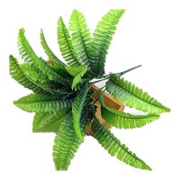 7 Fork 21 Sheets Small Persian Leaves Simulation System Pack of Fern Leaf Artificial Office Decoration