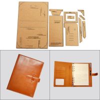 1Set DIY Kraft Paper Template New Leisure Fashion 5 loose-leaf Notepad Leather Craft Pattern DIY Stencil Sewing Pattern 17.5*24