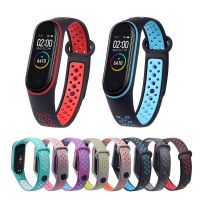 ❈○ Breathable Strap For Xiaomi Mi Band 3 4 5 6 7 Smart Watch Wrist M3 M4 Bracelet For Xiaomi MiBand 7 6 5 Miband Strap Replacement