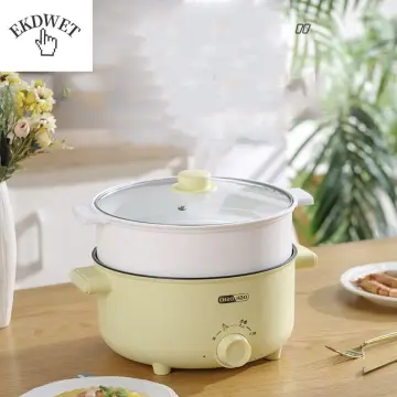 1.8l Electric Cooking Pot Multifunctional Non-stick Pan Household 1-2  People Hot Pot Single/double Layer Electric Rice Cooker - Pans - AliExpress