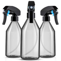 Plastic Spray Bottles for Cleaning Solutions,10OZ Reusable Empty Container with Durable Black Trigger Sprayer, 3Pack