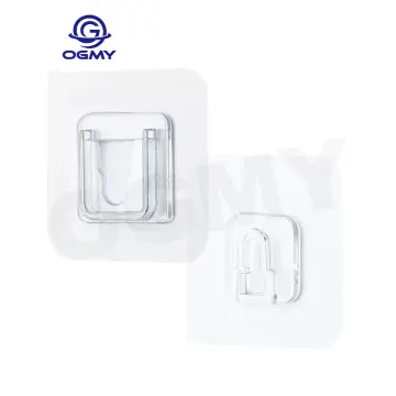 20pcs Double-sided Adhesive Wall Hooks Hanger Strong Transparent