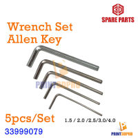 3D Tool Wrench Set Allen Key L 5pcs/Set ประแจหกเหลี่ยม ไขควง หกเหลี่ยม 5 ชิ้น ต่อชุด 1.5,2.0,2.5,3.0,4.0