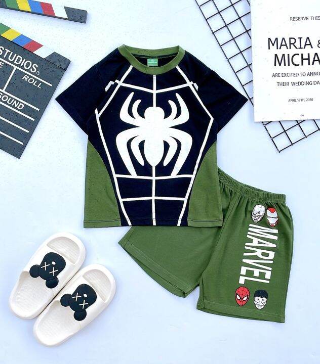 Cotton Terno Clothing Set for Kids Boy 18 years old Lazada PH