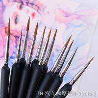 11 PCS Miniature Paint Brushes Set Professional Nylon Hook Line Details Pen Art Liner Drawing For Acrylic Watercolor Painting