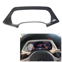 Car Carbon Fiber Interior Dashboard Meter Display Frame Cover Trim for X5 G05 2022