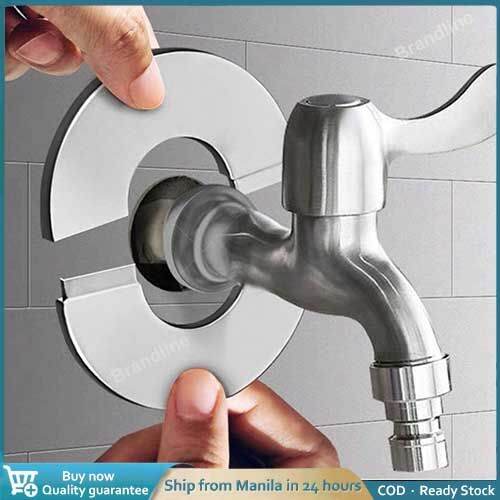 Wall Split Flange Stainless Steel Round Escutcheon Plate Wallmounted