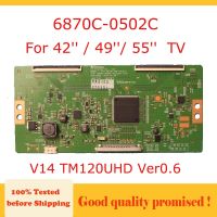 Tcon บอร์ด Verv14 TM120UHD Ver0.6 Kartu Tv Untuk 42 49 55 Tv Papan Uji Profesional 6870C 0502C V14120uhd