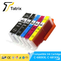 Tatrix ตลับหมึก CLI681XXL PGI680XXL PGI680สำหรับ Canon PIXMA TS706TR7560TR8560TS6160TS6260TS8160TS8260 9160