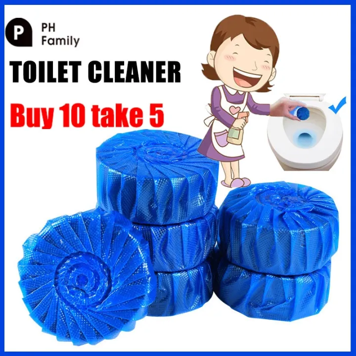 Automatic Bleach Toilet Bowl Cleaner Blue Ball Cleaning Toilet