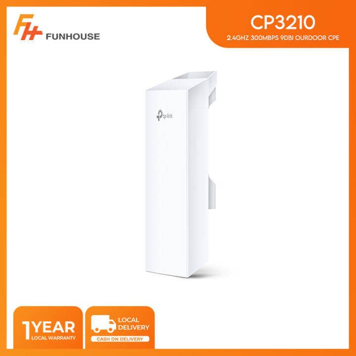 Tp-Link CPE210 2.4GHz 300Mbps 9dBi Outdoor CPE P2P AP Point To Point ...