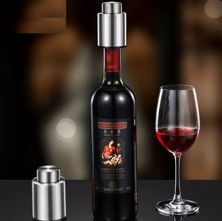 จุกไวน์-จุกไวน์สแตนเลสสูญญากาศ-จุกเก็บรักษาไวน์-จุกปิดขวดไวน์-จุกไวน์-vacuum-wine-stopper