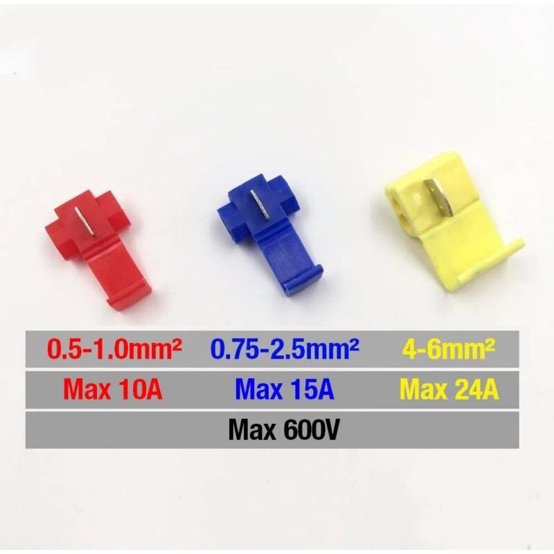 CAR wire CRIMP SPLITTER CLIP Score Lock Quick Splice Terminal Lock Quick Connection Wire Connector