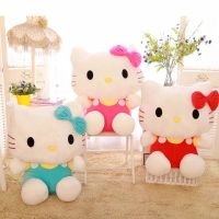 Sanrio Hello Kity Plush 20 ซม. ของเล่นน่ารัก Kawaii ตุ๊กตาสัตว์ตุ๊กตาหมอน Plushies สำหรับสาวเด็กเพื่อนคริสต์มาสของขวัญ-qeangshe