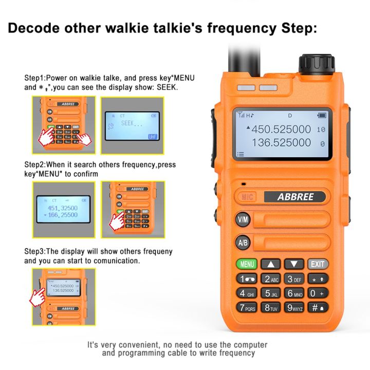 j116-aree-ar-f5-10w-walkie-talkie-ระยะไกลไร้สายอัตโนมัติความถี่สแกนเนอร์ที่มีประสิทธิภาพ-usb-ค่าใช้จ่ายสองทางวิทยุ